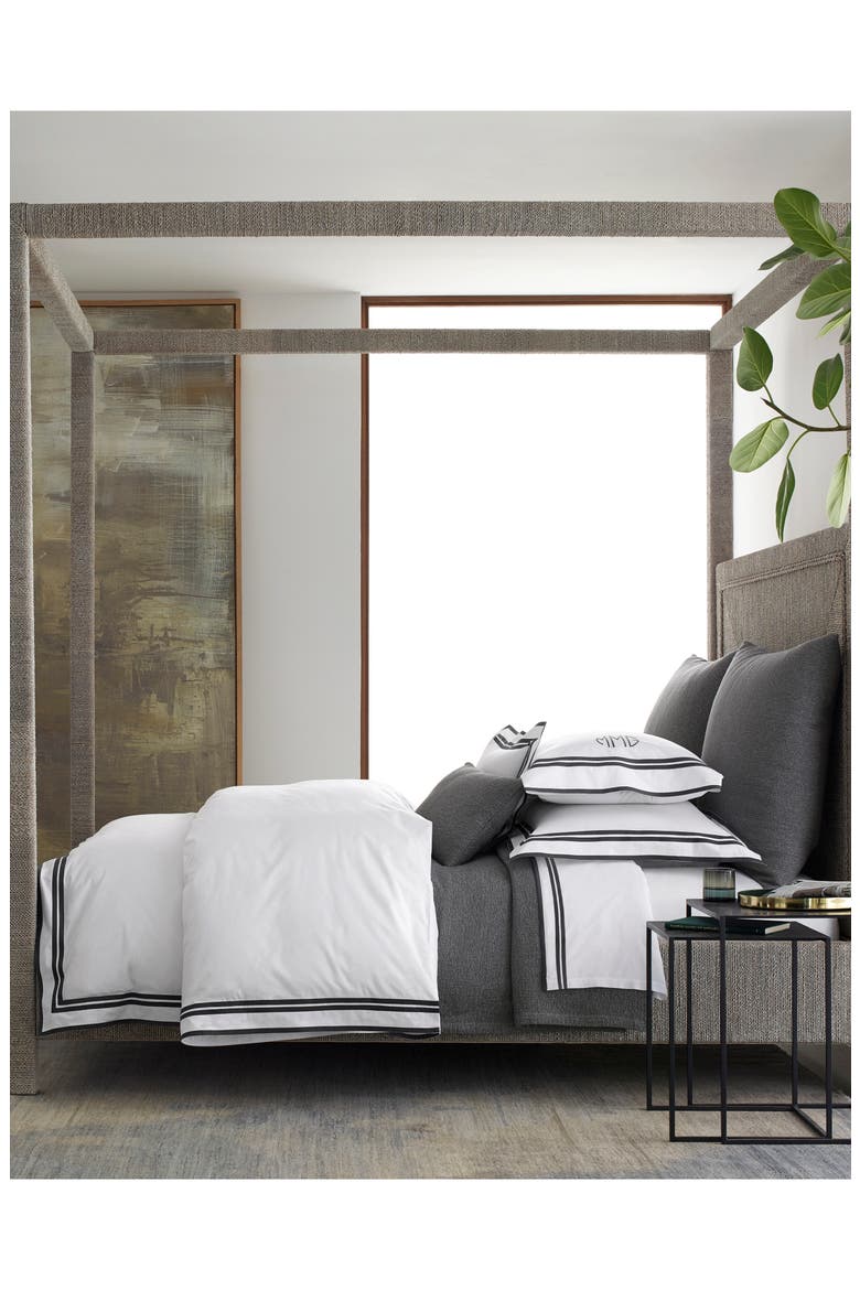 Meridian Duvet Cover, Main, color, CHARCOAL