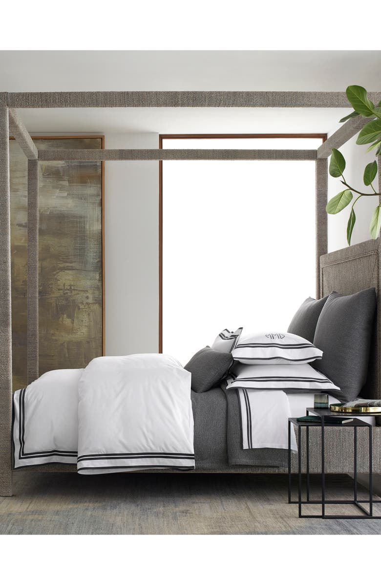 Matouk Meridian Duvet Cover, Main, color, 