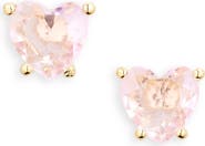 Nadri 18K Gold Plated Cubic Zirconia Heart Stud Earrings