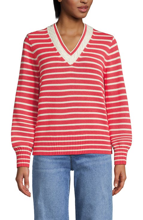 Drifter Set in Sleeve Vneck Sweater