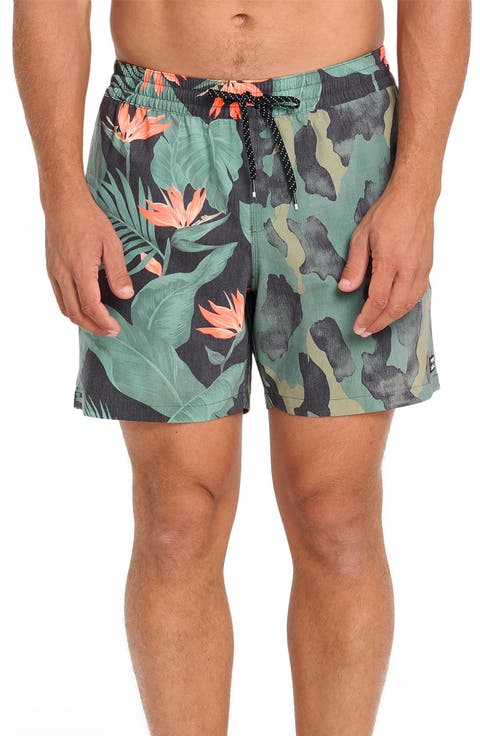 Good Times Palm Tree Swim Trunks