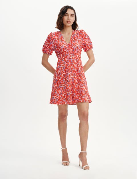 Ensley Button Through Short Dress