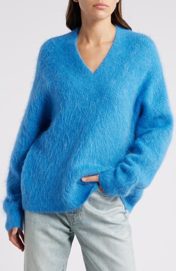 Rails Jodie V-neck Sweater In Cobalt