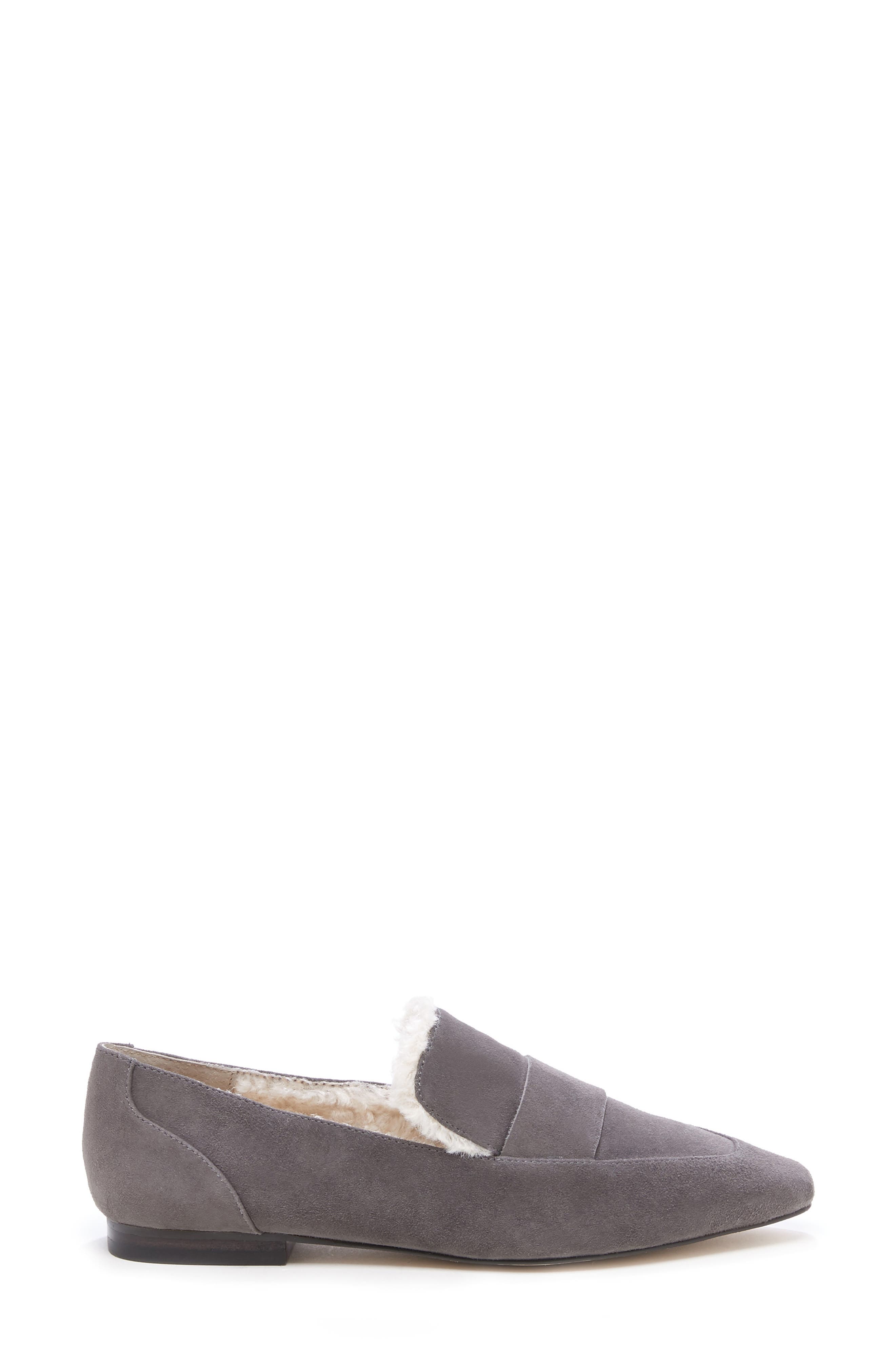 Bettina Loafer, Alternate, color, GREY STONE SUEDE
