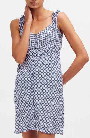 Madewell Cap Sleeve Button Up Minidress
