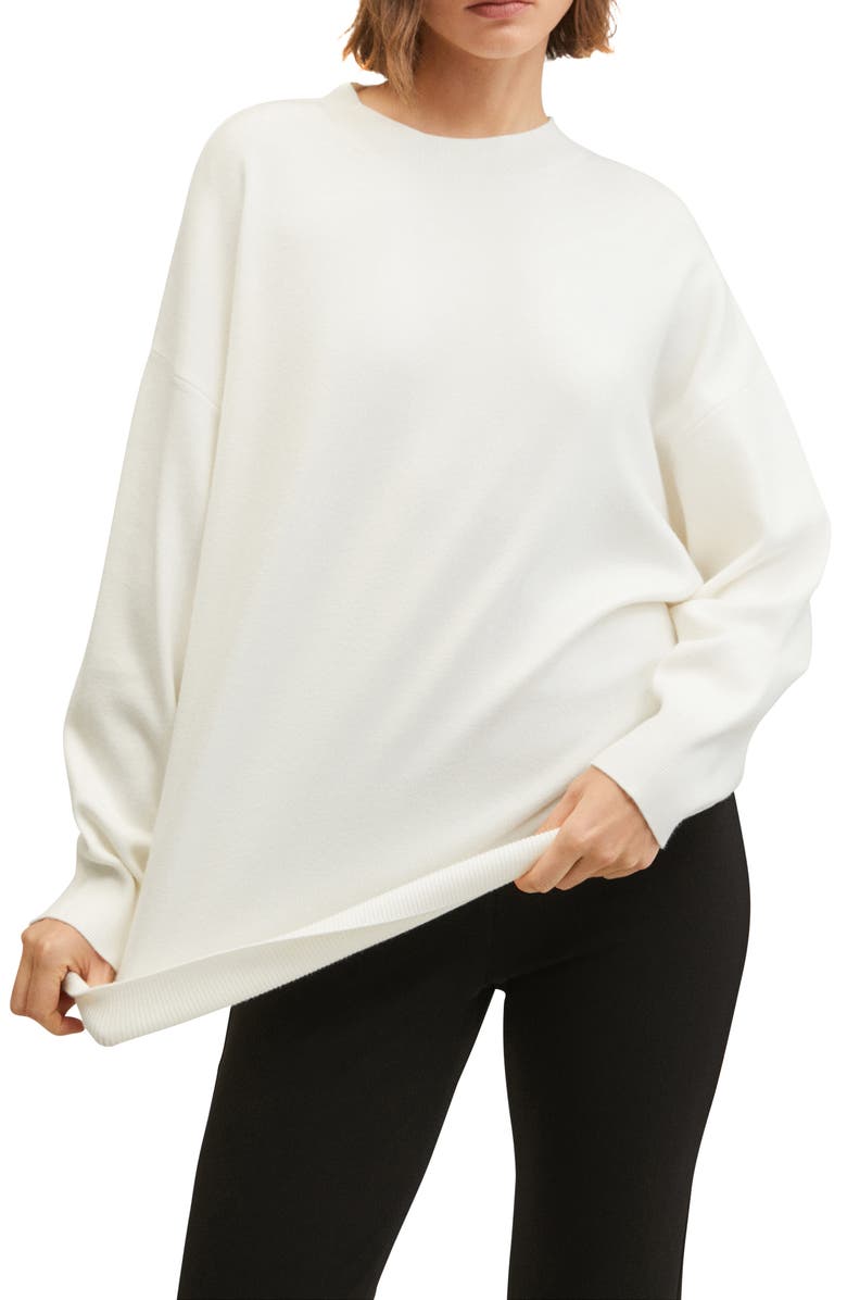 MANGO Tunic Sweater, Main, color, 