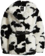 AFRM Livingstone Cow Print Faux Fur Jacket