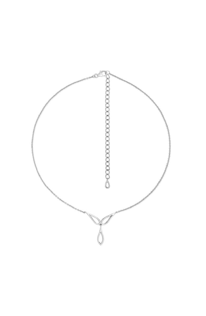 Lucy Quartermaine Triple Petal Pendant, Main, color, Sterling Silver