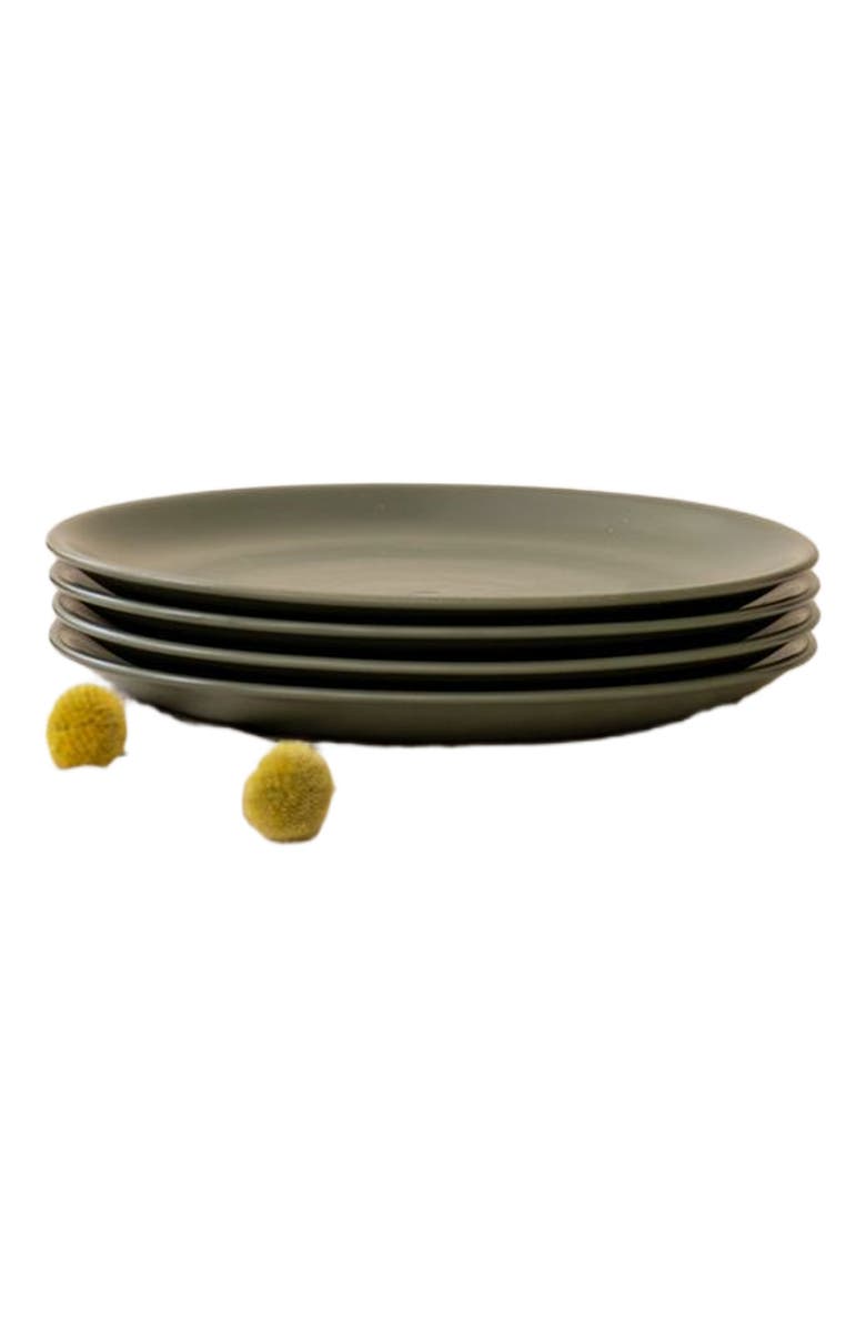 Hamkke The Grande Plate - Set of 4, Main, color, Moss