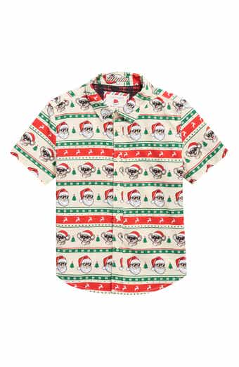 Kids' Holiday Short Sleeve Button-Down Shirt