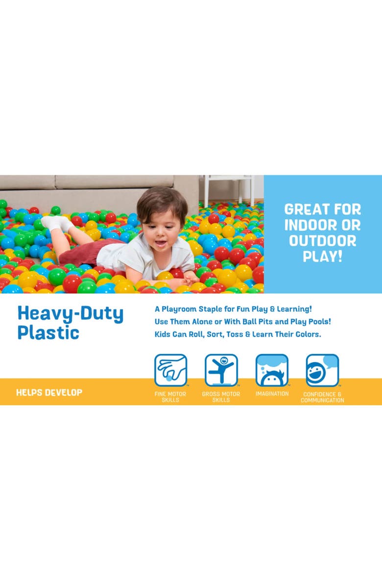 Bestway Splash 
Play 100 Bright Color Toy Balls, Alternate, color, Multicolored