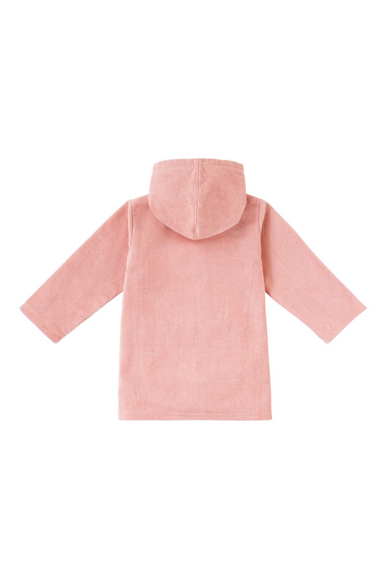 Hooded Terry Beach Cover-Up, Alternate, color, Dusty Pink