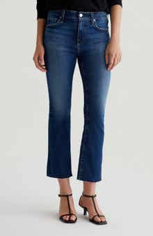 AG Farrah Mid Rise Crop Bootcut Jeans