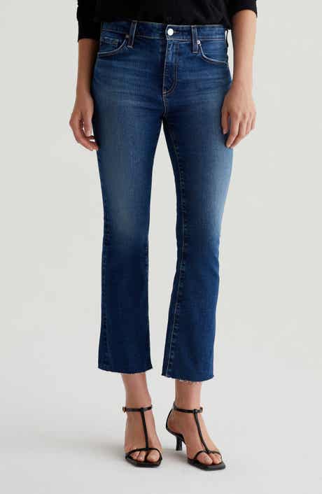 AG Farrah Mid Rise Crop Bootcut Jeans