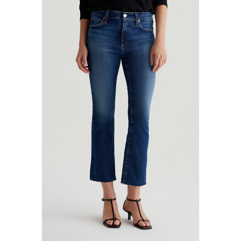 Ag Farrah Mid Rise Crop Bootcut Jeans In Forgotten