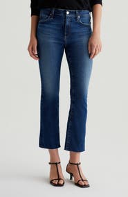 AG Farrah Mid Rise Crop Bootcut Jeans