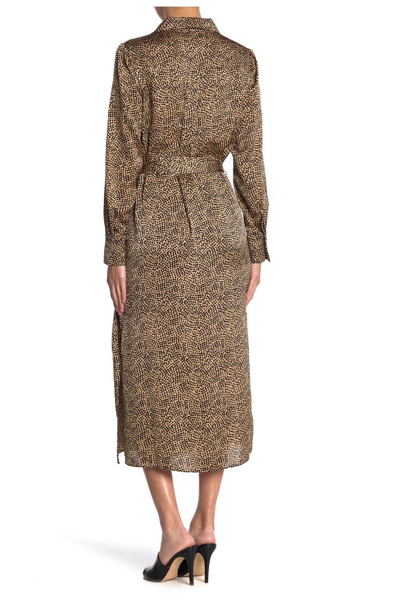 BCBGMAXAZRIA Printed Waist Tie Dress, Alternate, color,