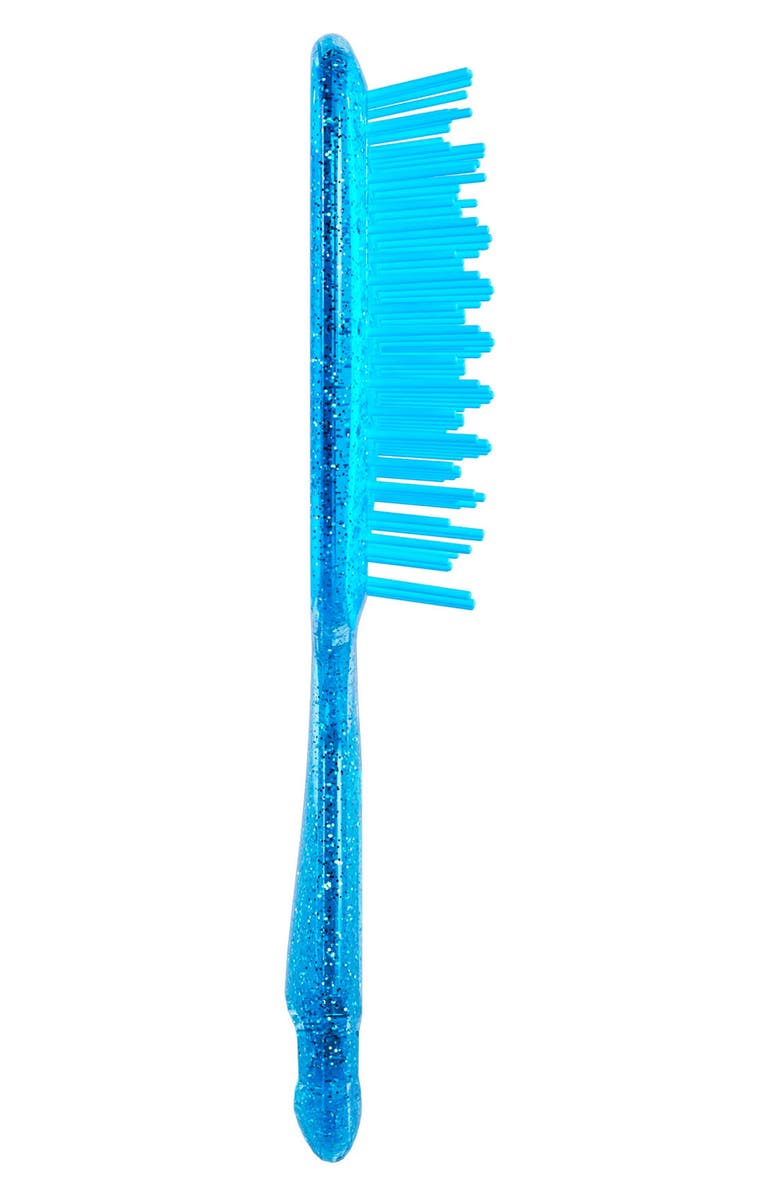 UNbrush Detangling Hair Brush Pastel Collection, Alternate, color, Glitter/ Sapphire Blue