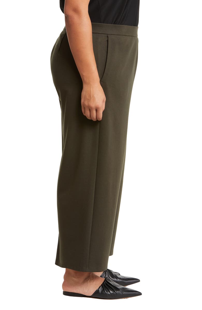 Eileen Fisher High Waist Crop Wide Leg Pants, Alternate, color, Wdlnd