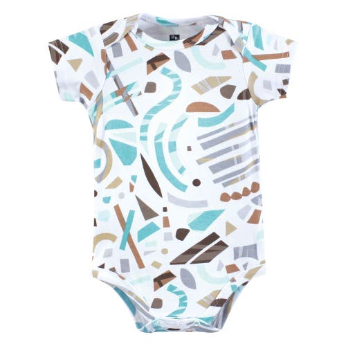 Hudson Baby Five-piece Set Of Cotton Infant All-in-one Bodysuits In Green