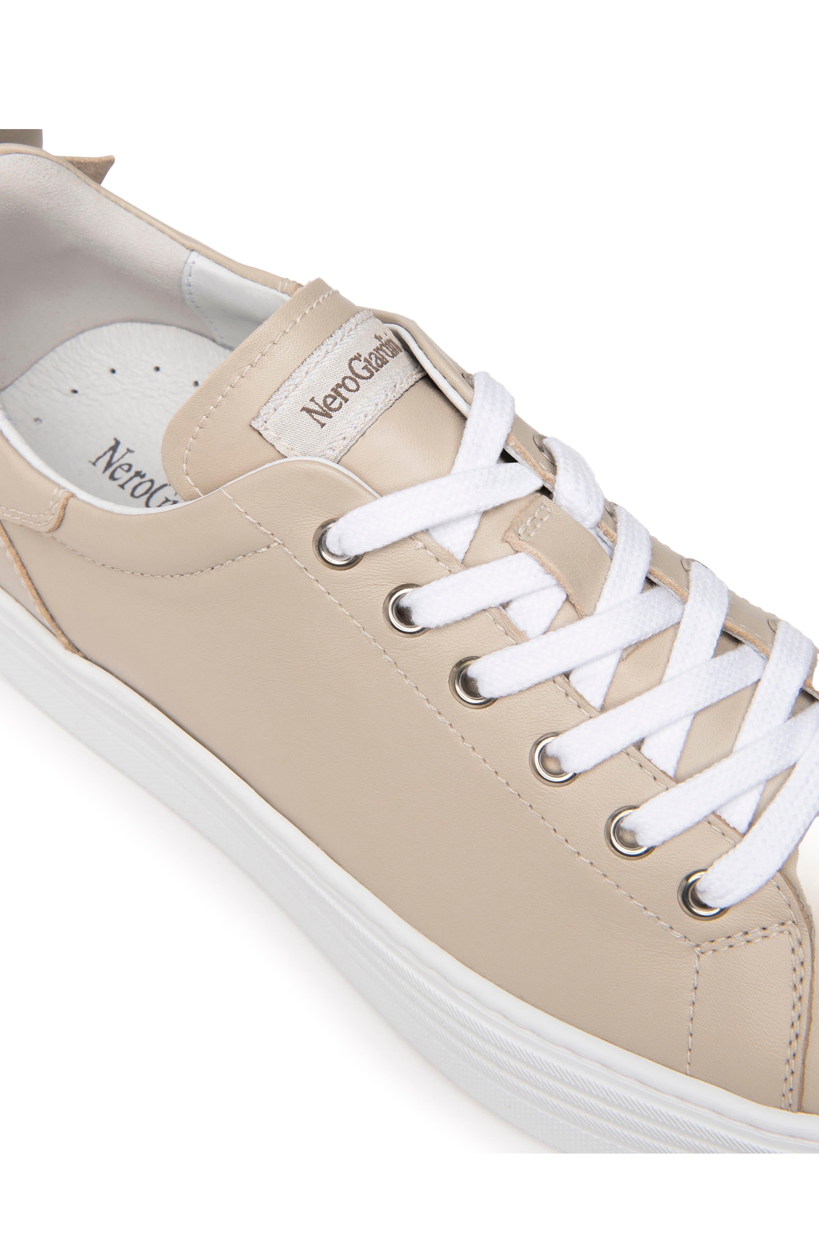 NeroGiardini Bow Platform Skate Sneaker, Alternate, color, 