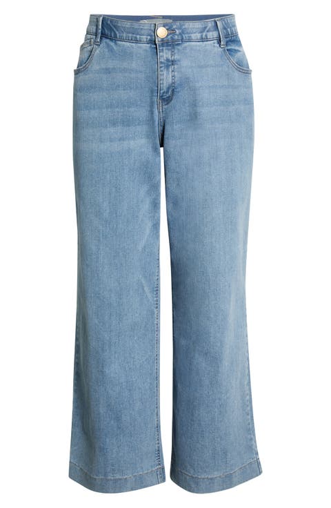Sam High Waist Wide Leg Jeans (Plus)