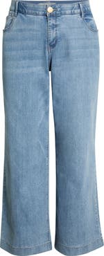 Wit & Wisdom Sam High Waist Wide Leg Jeans