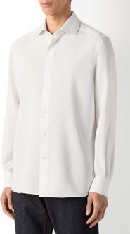 ZEGNA Cashco Cashmere & Cotton Button-Up Shirt