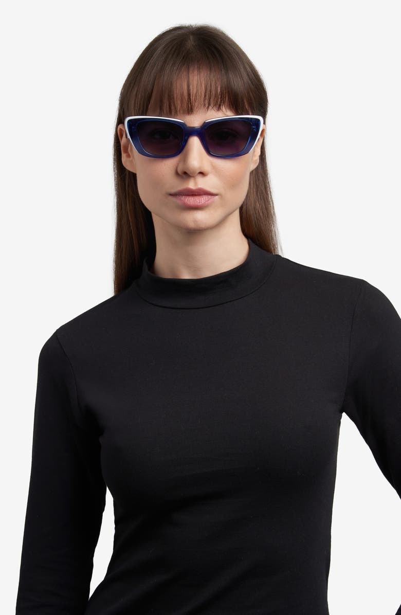 Kate Spade 51mm fabia cat eye sunglasses, Alternate, color,