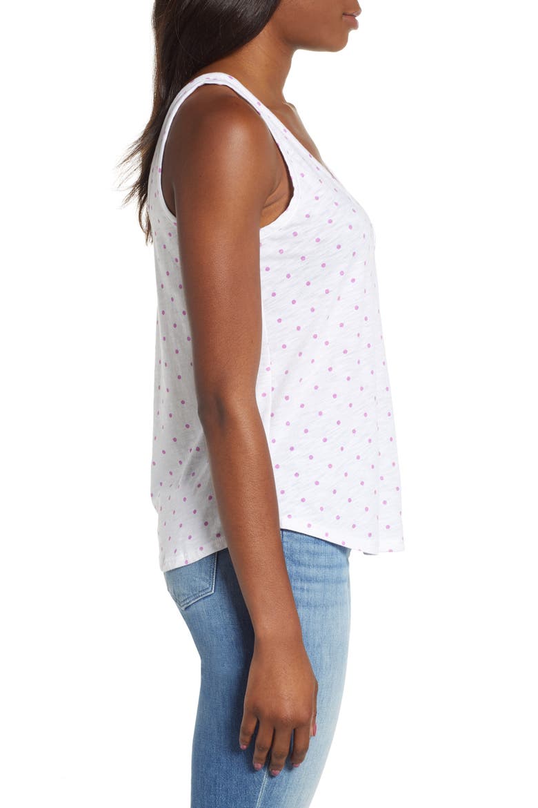 Gibson x Hi Sugarplum! Summerland Scooped Neck Pocket Tank Top (Nordstrom Exclusive), Alternate, color, PEONY DOT