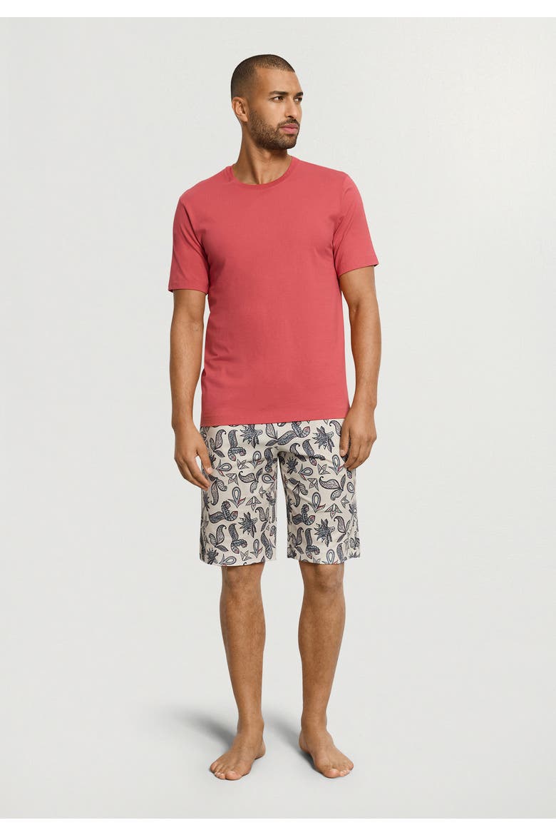 Night And Day Drawstring Cotton Shorts, Alternate, color, Maritime Paisley