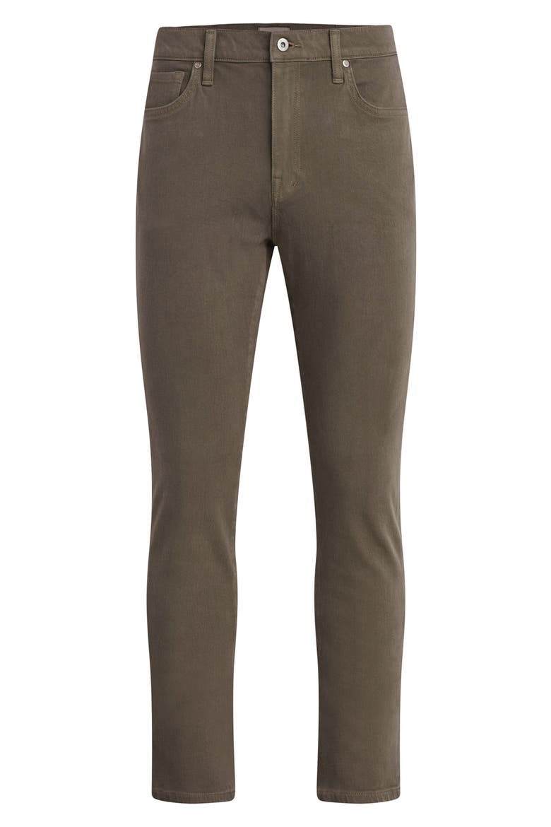 The Asher Slim Fit Twill Pants, Alternate, color, TEA LEAF