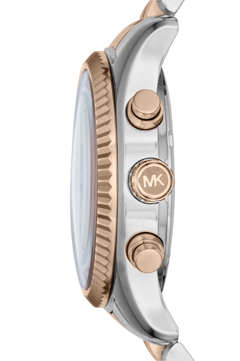 'Lexington' Chronograph Bracelet Watch, 38mm, Alternate, color, TRI TONE