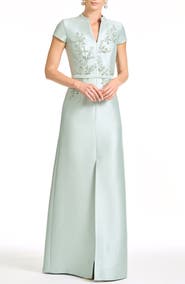 Sachin & Babi Beaded Embroidery Gown