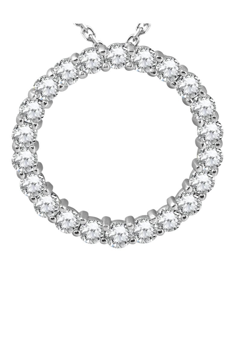 Bliss Diamond 5ct Diamond Circle Pendant 14K Gold Lab Grown, Main, color, 