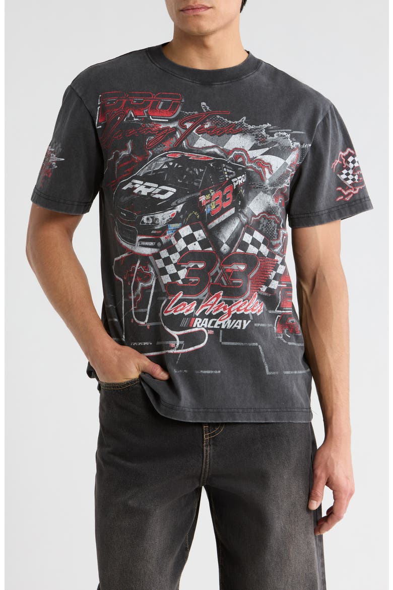 Pro Tour Vintage Cotton Graphic T-Shirt, Main, color, BLACK