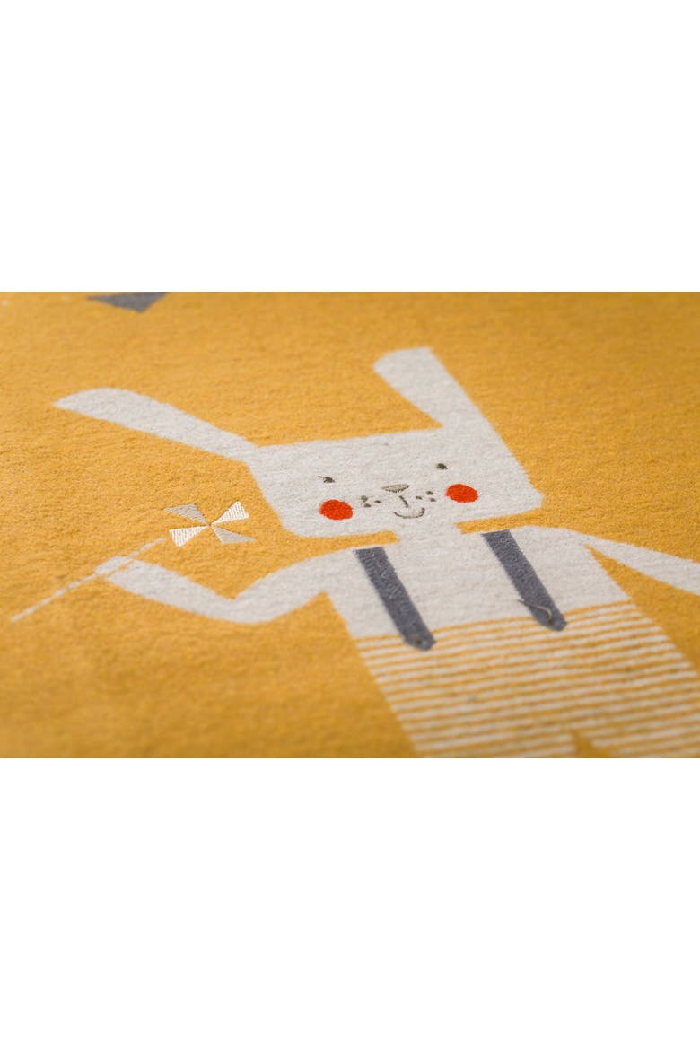 Juwel Bunnyrabbit With Embroidery Baby Blanket, Alternate, color, Gold