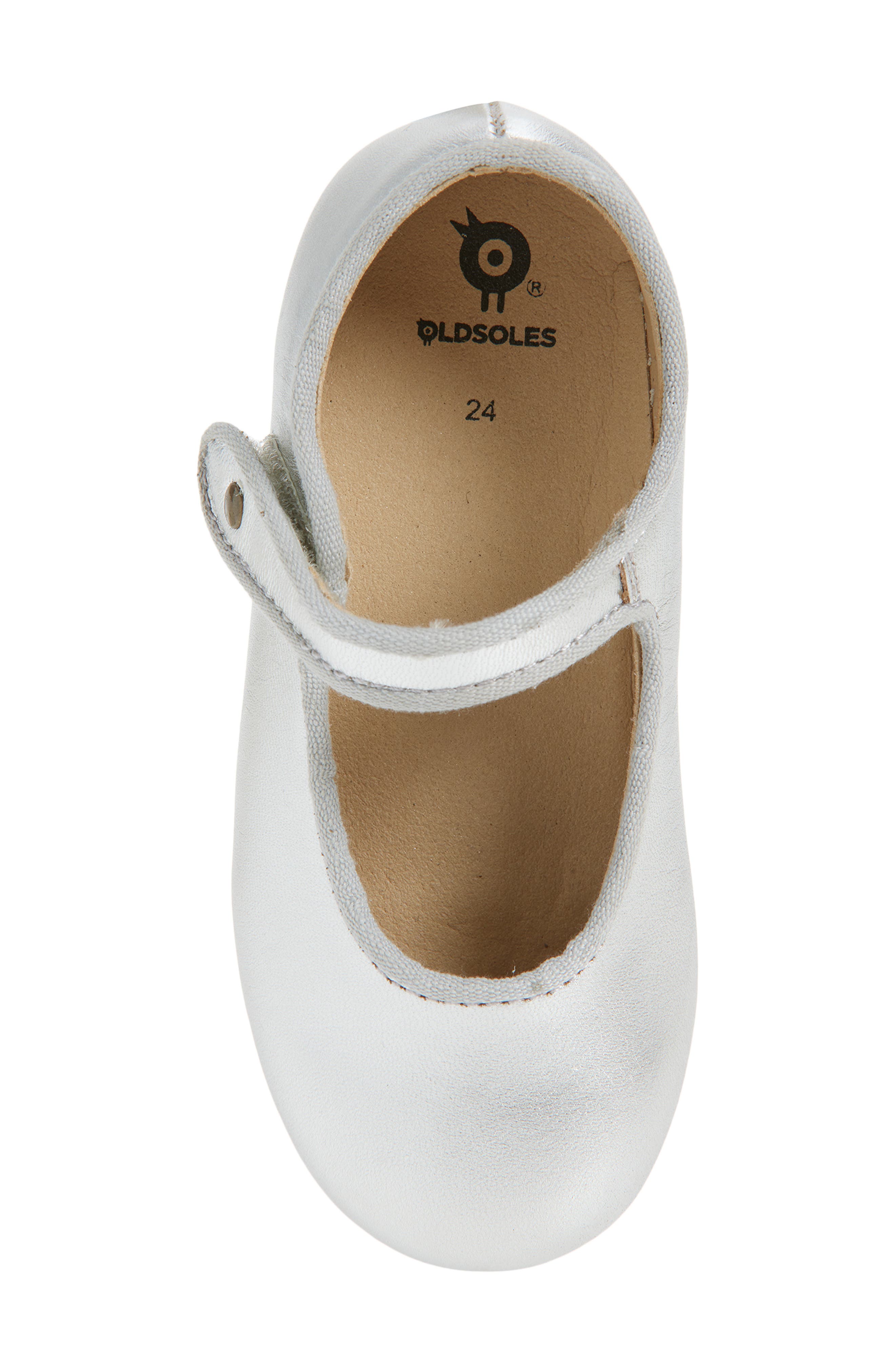 OLD SOLES Kids' Lady Jane Flat, Alternate, color, Silver