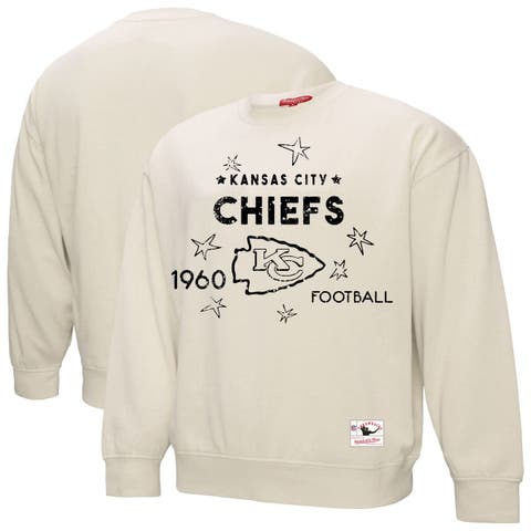 Women's Mitchell & Ness Cream Kansas City Chiefs Plus Size Shooting Star Sweatshirt