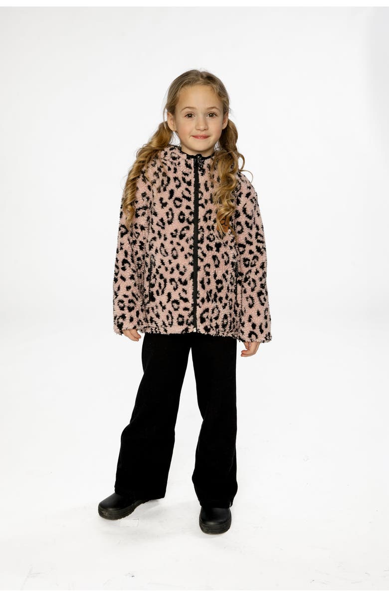 Deux par Deux Reversible Mid-Season Hooded Fleece Jacket, Alternate, color,