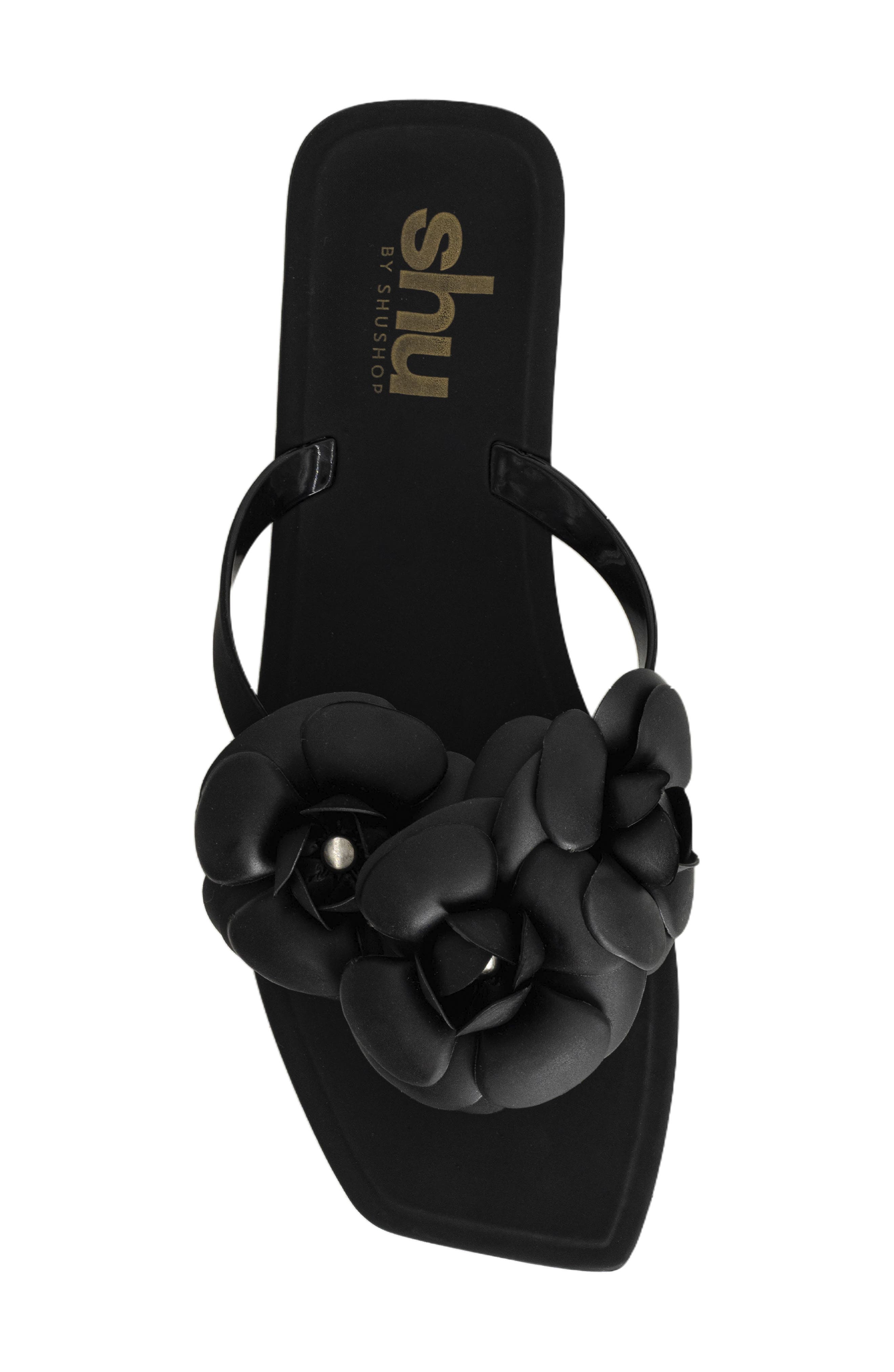 SHUSHOP Dahlia Sandal, Alternate, color, Black
