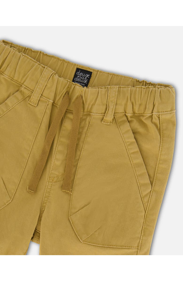 Deux par Deux Baby Boy's Stretch Twill Jogger Pants Beige Gold, Alternate, color, 