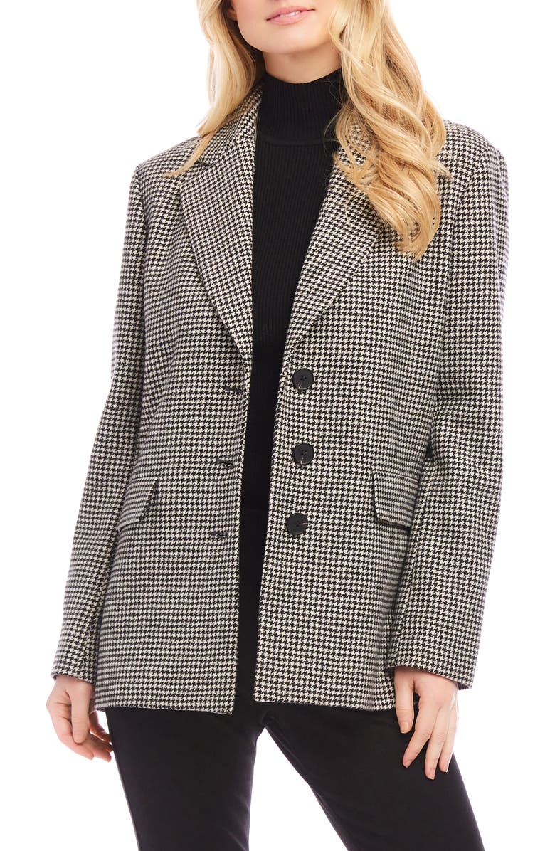 Karen Kane Houndstooth Blazer, Main, color,