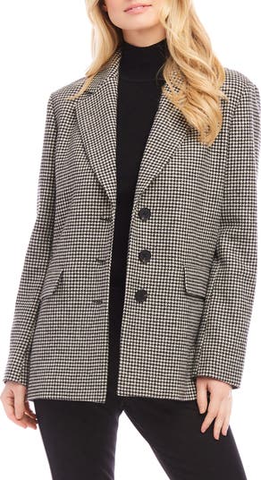 Karen Kane Houndstooth Blazer Nordstrom