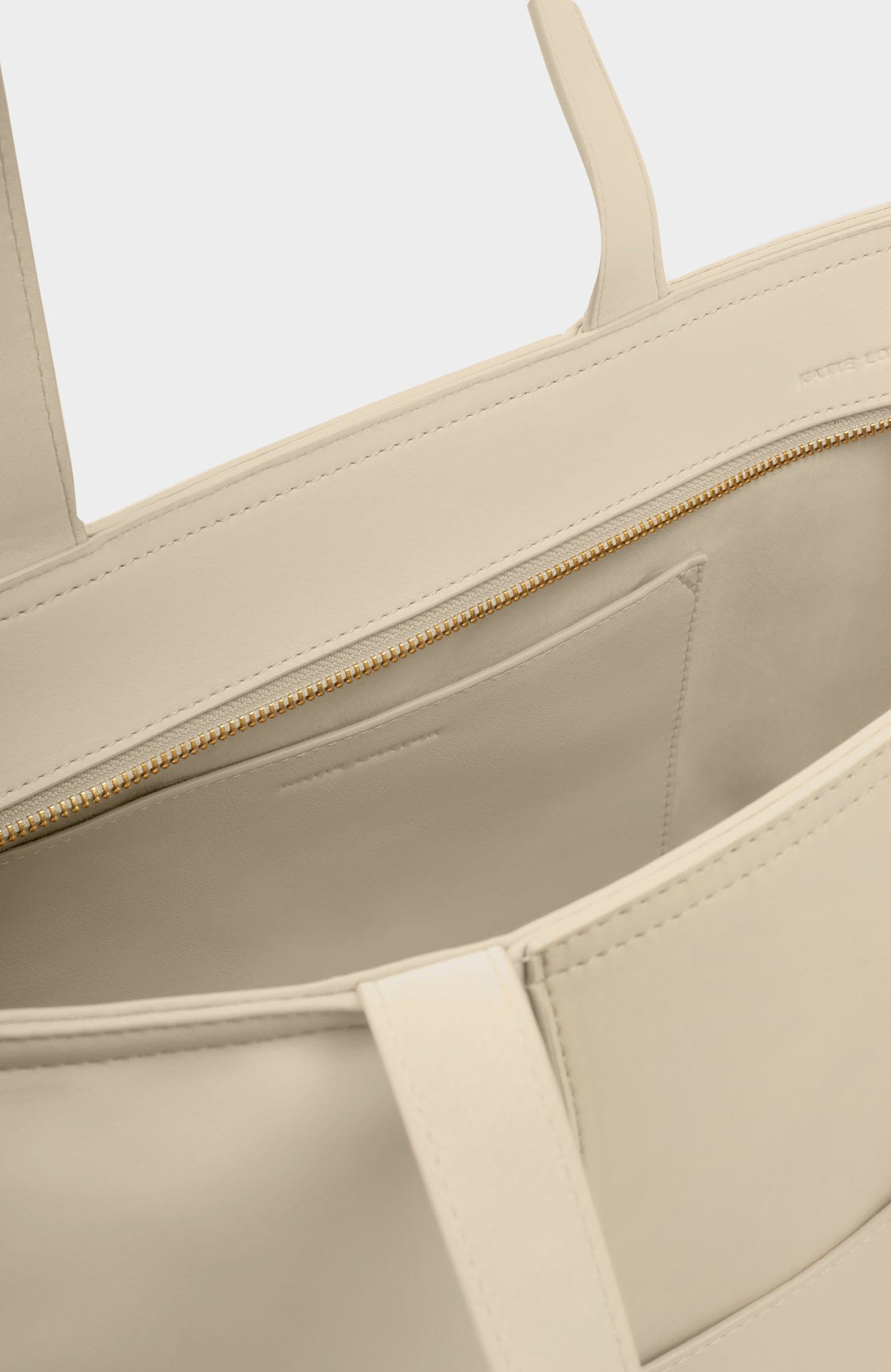 Katie Loxton Taya Woven Suedette Tote Bag, Alternate, color, Off White / Off White Suedette