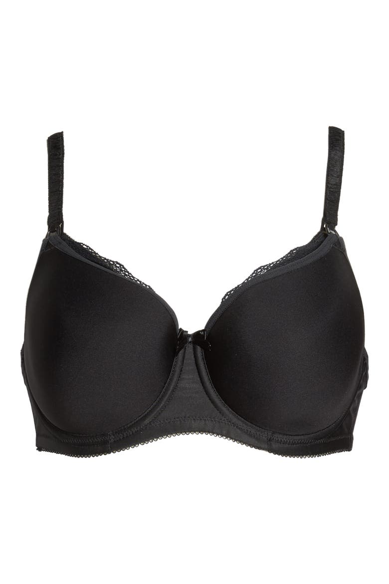 Pure Underwire Spacer Foam Nursing Bra, Alternate, color, BLACK