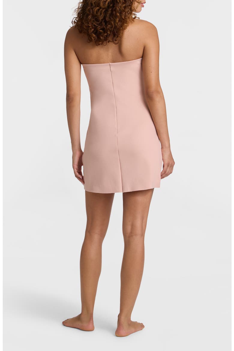 Neoprene Tube Minidress, Alternate, color, DESERT ROSE
