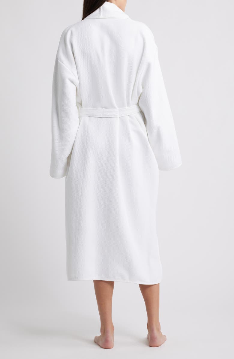 WEEZIE Gender Inclusive Long Spa Robe, Alternate, color, White