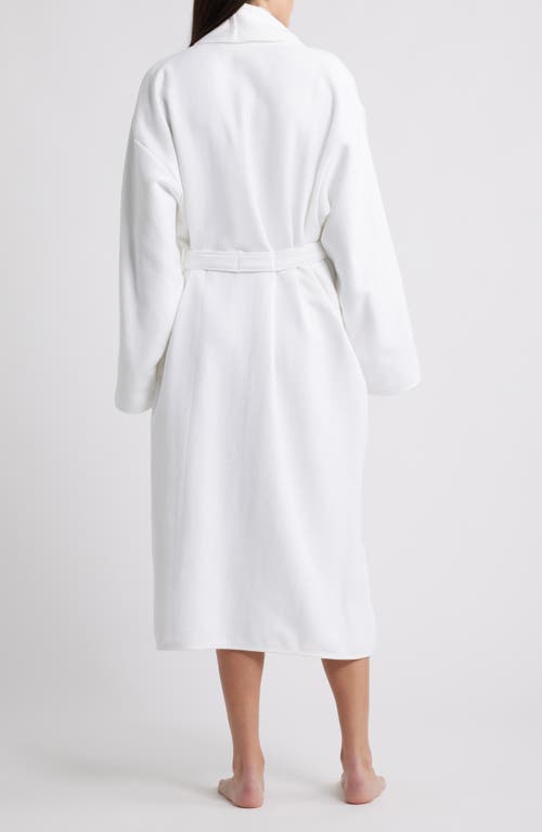 Weezie Gender Inclusive Long Spa Robe In White