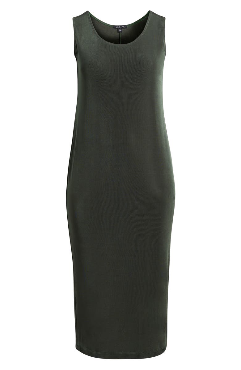 Vikki Vi Sleeveless Stretch Knit Maxi Tank Dress, Alternate, color, 
